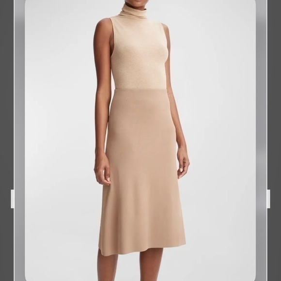 Vince Dresses & Skirts - Vince Soft Sculpted Knee-Length Skirt in CASHEW Size M